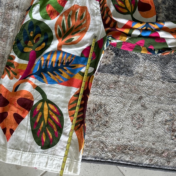 Anthropologie FARM Rio Tropical Palm Leaf Wide-Leg Pants - Picture 2 of 8